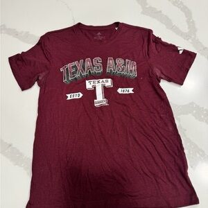 adidas Maroon Texas A&M Short Sleeve Tee